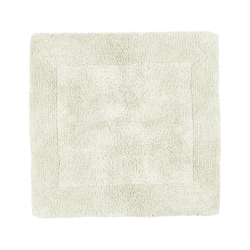 Nagelly Reversible Square Bath Mat, Cream