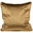 17" Umber Brown Solid Plush Square Throw Pillow with Piped Edging