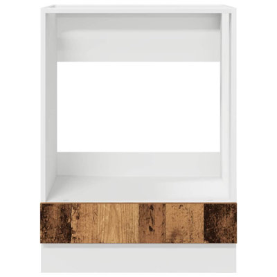 Vidaxl Oven Cabinet Old Wood 60 X 46 X 81.5 Cm Engineered Wood