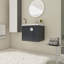 Meuble-lavabo simple 23,8 po avec plateau en céramique Harshni-1627813891