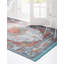 Tapis à motif oriental bleu clair Folmar-23841133