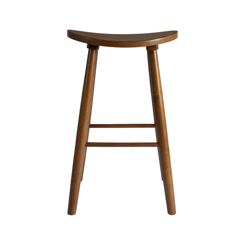 Tabouret en cuir sans dossier Nora, Tabouret de bar (siège d’une hauteur de 30 po)