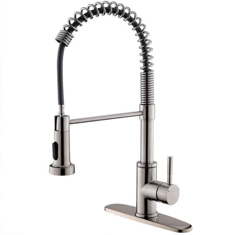 AWZTOO Kitchen Faucet, Brushed Nickel
