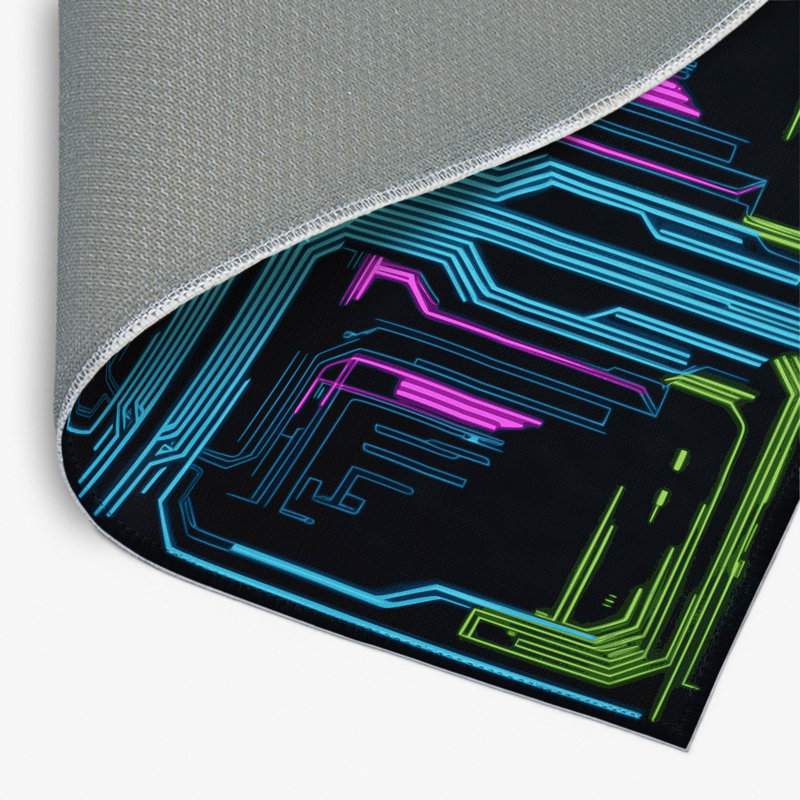 Cyber Ray Indoor And Outdoor Area Rug, Rectangle 1'6" x 2'6"
