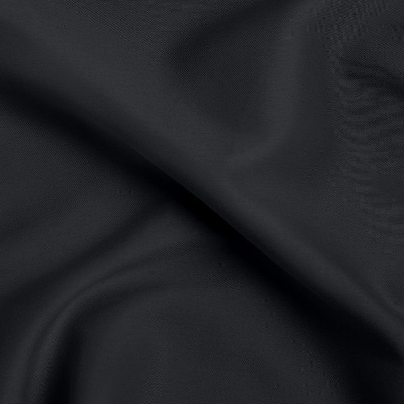 Drap de luxe ultra doux, Noir, Drap plat simple / simple TG