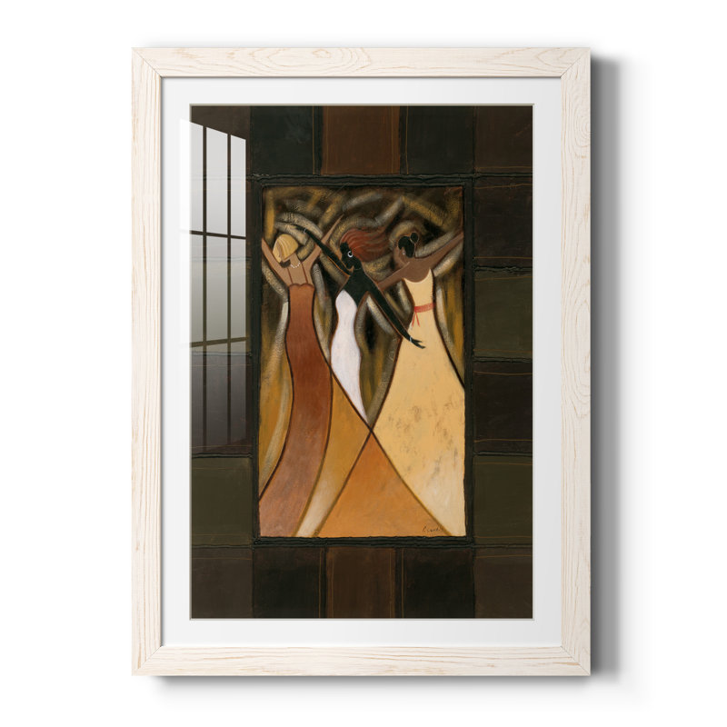 Divine Grace II - peinture encadrée, Papier encadré blanc, H 31,5 po x l 23,5 po x P 1,5 po