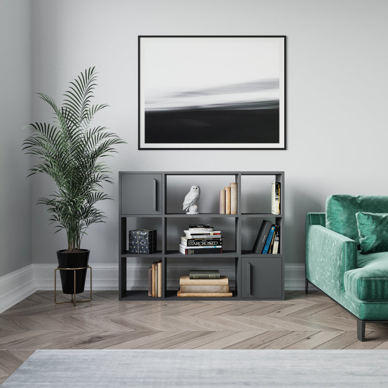 Najiyyah Storage Bookcase, Anthracite