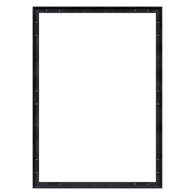 Cadre photo sur toile flottant moderne, Noir, 24 po x 36 po, 24 po x 36 po, Rectangulaire