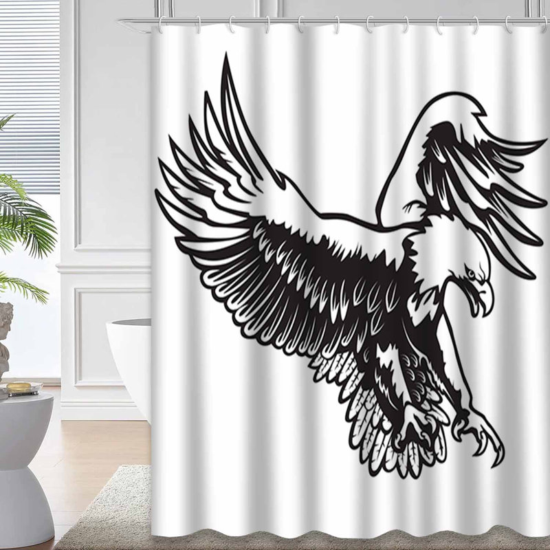 Rideau de douche Eagle, L 72 po x l 84 po
