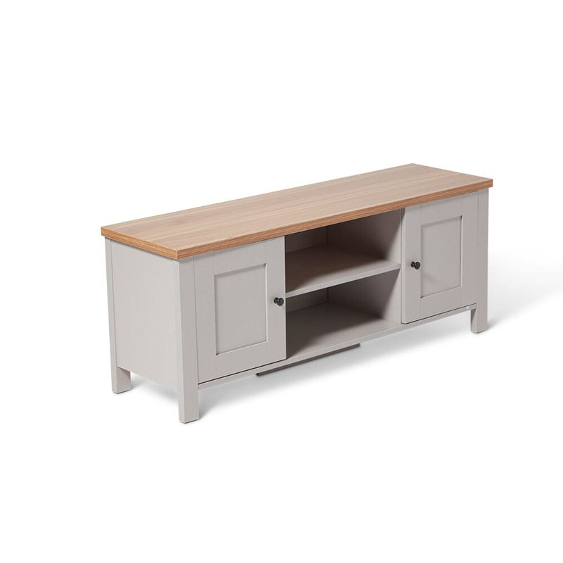 Maryhannah 120cm TV Bench, Alabaster, Stone Grey