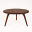 Table basse ronde en bois de noyer Dimauro, style Mid-Century moderne-1619058804