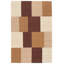 Tapis brun foncé à tissage plat Evajo