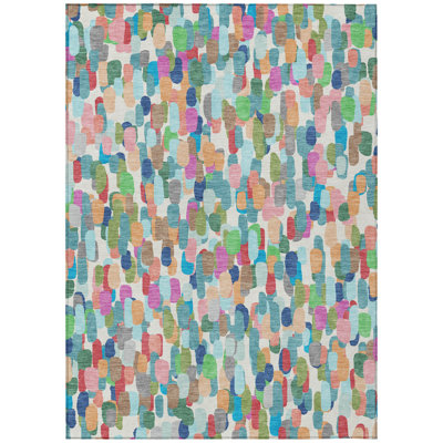Machine Washable Indoor/Outdoor Chantille ACN2451 Casual Rug