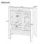Meuble-lavabo 3 tiroirs 24 po à 3 tiroirs avec plateau en céramique-1860575682