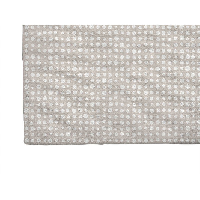 Assorted Dots Activity Mat, Rectangle 3' x 5', Taupe