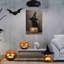 Mignon chat noir, art mural 24 po x 36 po
