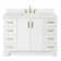 Freitas 48'' Solid Wood Single Bathroom Vanity with 1.5'' White Quartz Top, Rectangular Sink