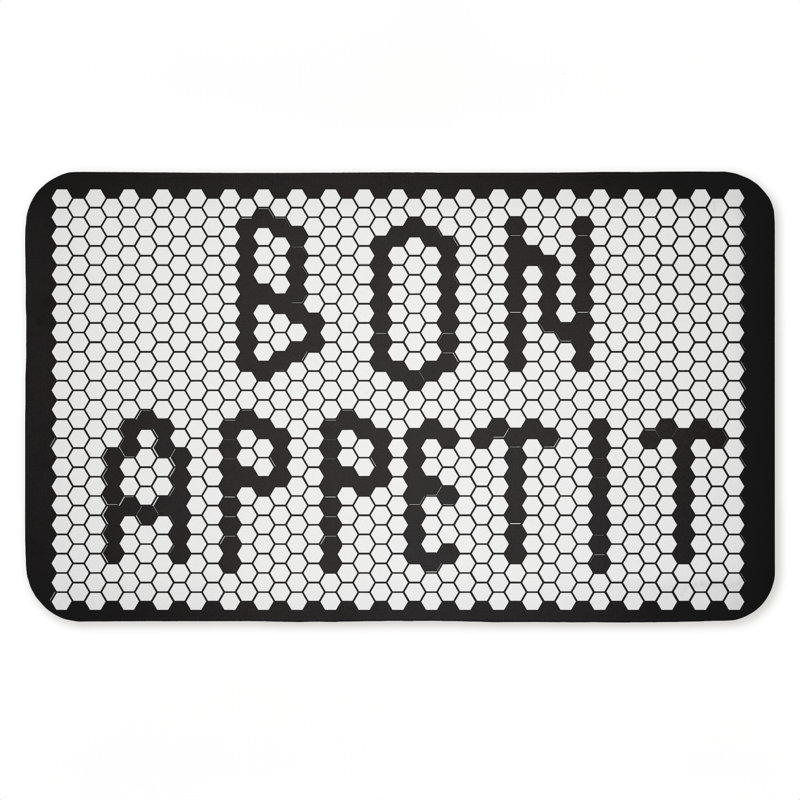 Tapis de sol anti-fatigue Bon Appetit, imprimé par Elizabeth Medley, 30 po x 18 po, Bon Bon Appétit
