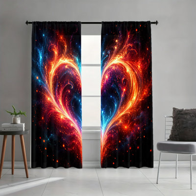 2PCS Fiery Cosmic Heart