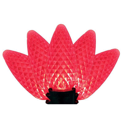  LED PS C9 Red 25 ct Christmas Light Bulbs