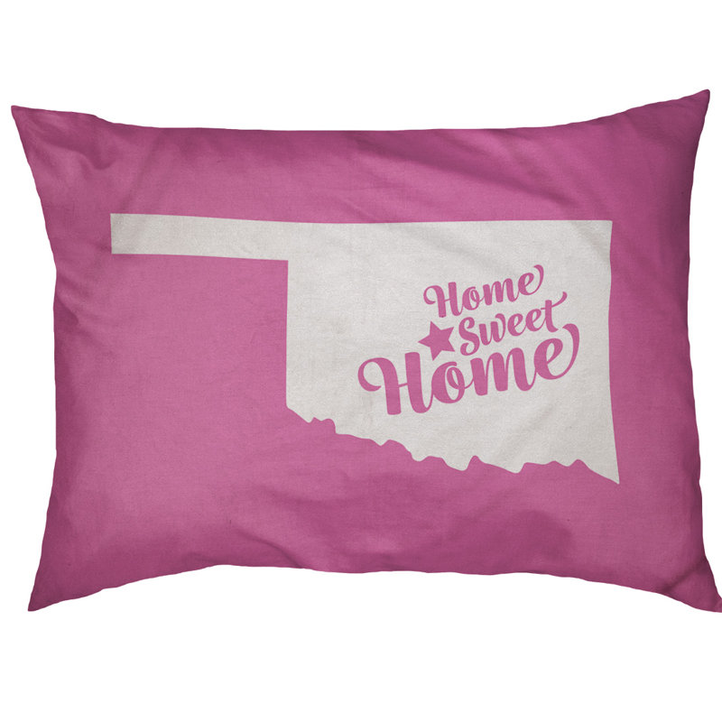 Coussin d'extérieur pour chien Home Sweet, Petit (l 28 po x P 18 po x H 6 po), Rose, Oklahoma City