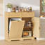 Armoire à déchets cannelée inclinable avec 2 tiroirs 13 gallons-134386478