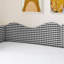 Lit de jour rembourré Gingham avec couchette coulissante, rangement latéral et structure en bois massif pour une utilisation multifonctionnelle dans les chambres d'enfants et d'invités-328520561-328520560