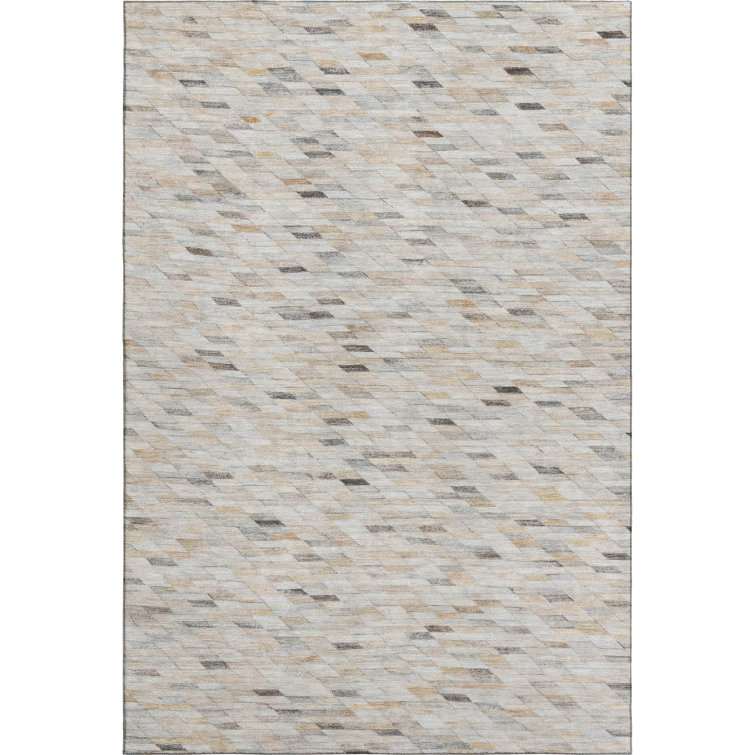 Premium Machine Washable Honig AMF1660 Geometric Rug