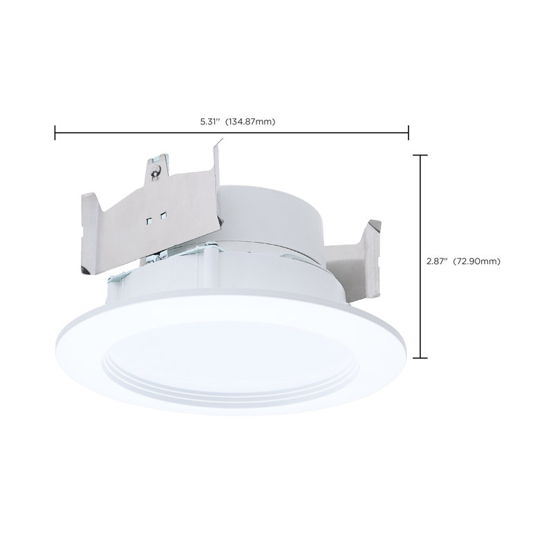 4'' Selectable Color Temperature Dimmable Air-Tight IC Rated LED Retrofit Recessed Lighting Kit