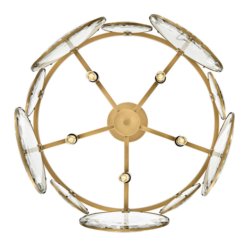 Nala 5 - Light  Convertible Pendant, Heritage Brass