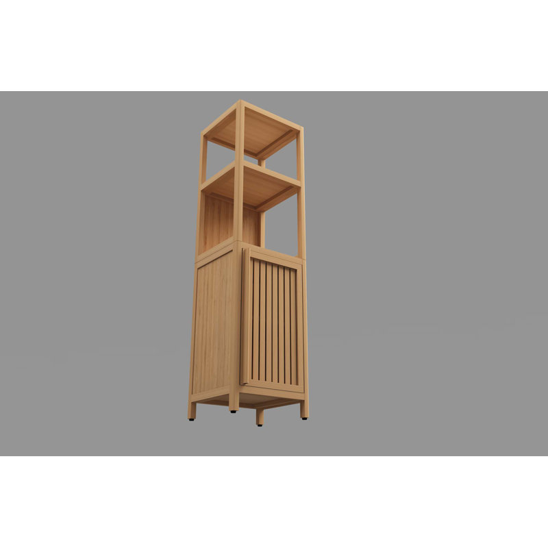 Corielle Bamboo Freestanding Bathroom Cabinet