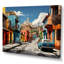 Teal Orange Mexico City, reproduction d'art sur toile-1515195204-1516009596