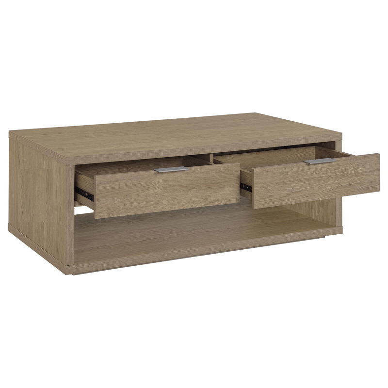 Ensemble de table basse et de bout avec rangement Latte 3 pièces Ingram, 3 pièces: 2 tables de bout, table basse