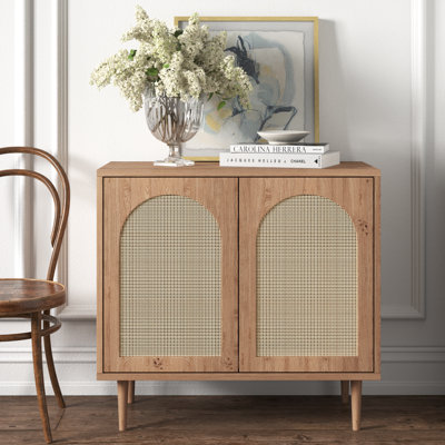30.2" H 2-Door Wood Accent Cabinet