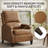 Upholstered Faux Leather Push-Back Manual Recliner-84053348