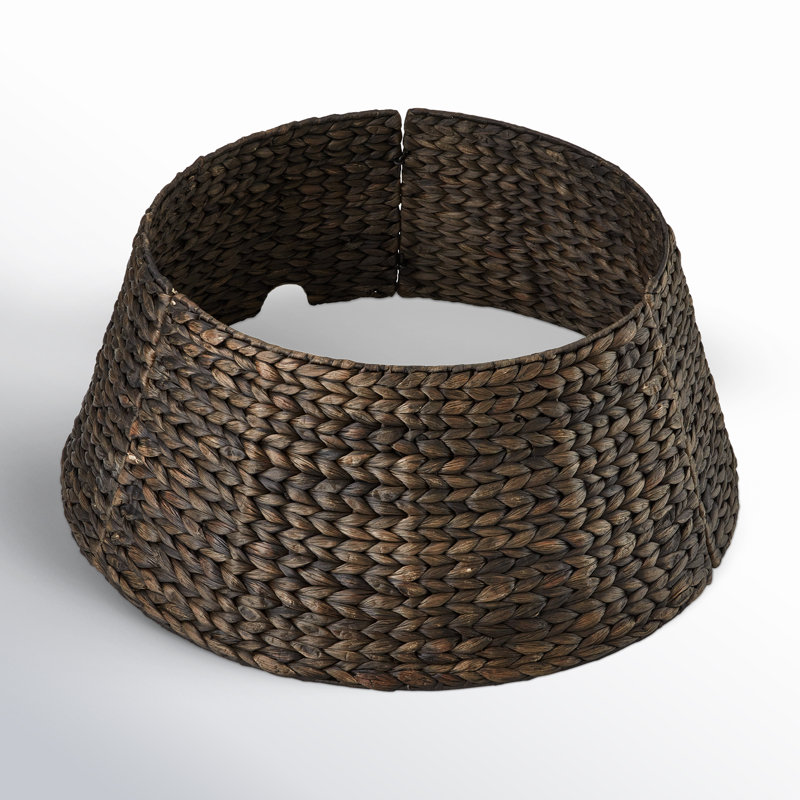 Rattan Tree Collar, Espresso, 10" H x 24" W