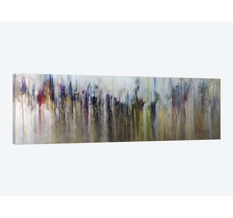 «Cascada Metalica», reproduction sur toile, Toile tendue, H 12 po x l 36 po x P 1,5 po