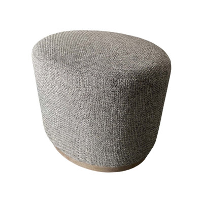 Oval Accent Ottoman With Hidden Storage And Comfortable Seating, Perfect For Living Rooms And Bedrooms