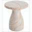 Table d'appoint en sablier Travertine MGO
