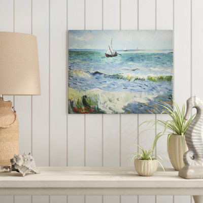 Paysage marin à Saintes Maries par Vincent Van - reproduction d'art