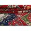Tapis oriental géométrique Kazak noué à la main 6 pi 8 po x 9 pi 10 po