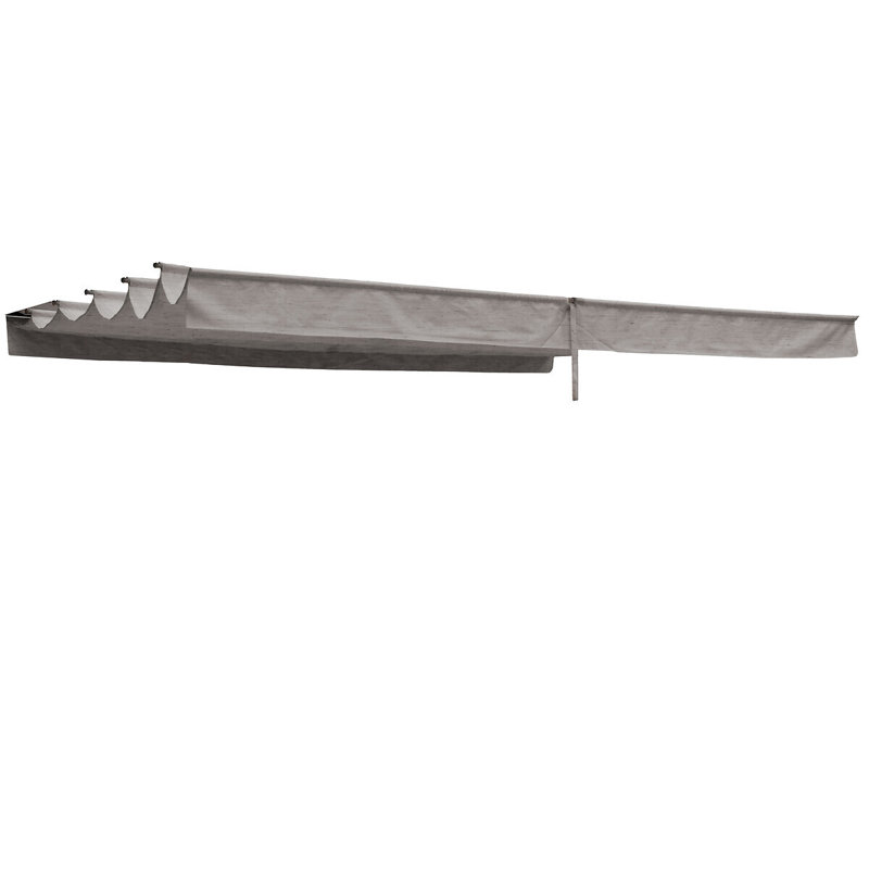 Ahleen Dakota Fields Gray Polyester for Gazebo