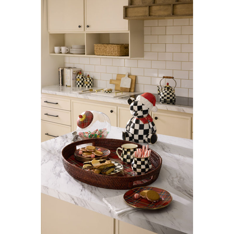 Courtly Santa Bear Cookie Jar