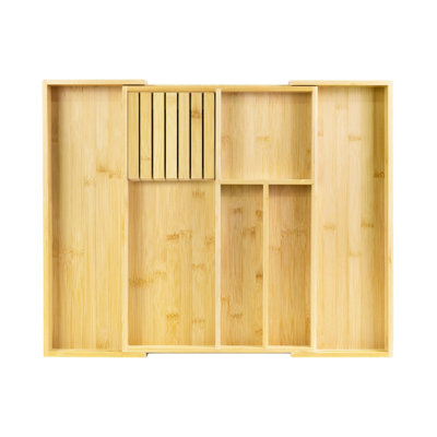Bamboo Rectangle Utensil Storage Set