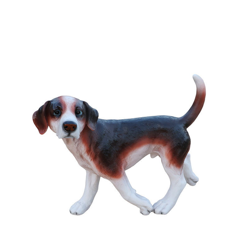 Lifelike Beagle Dog Statue
