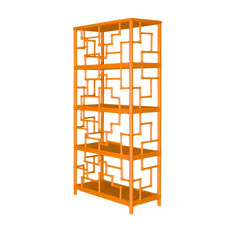 Tibet Bookcase, Citrus Orange