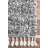 Kinard Shag Tasseled Power Loom Performance Gray Rug-1288408771
