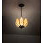 Luminaire suspendu en bronze d'acajou à 1 lumière Aubriella