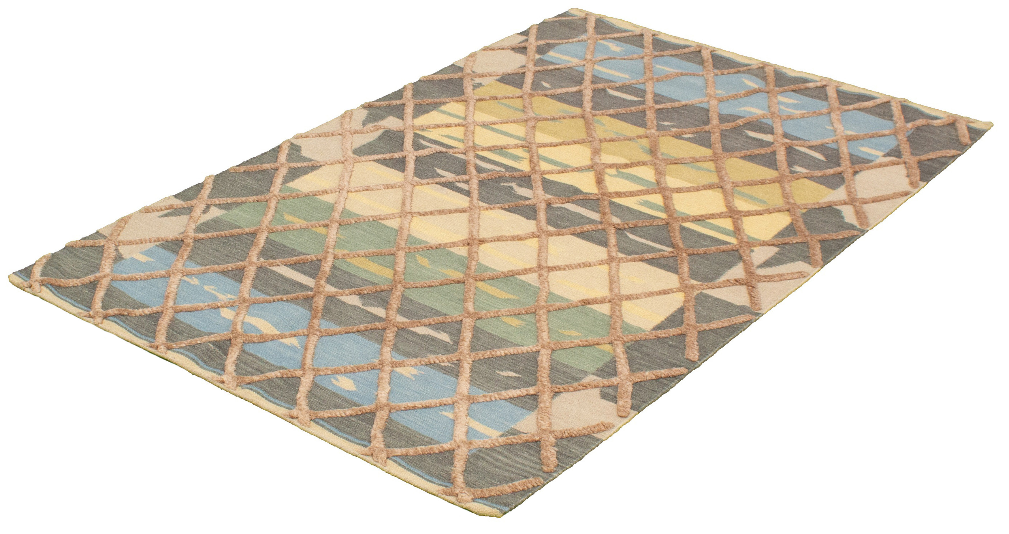 Isabelline One-of-a-Kind Phyllida Hand-Knotted 2010s Anatolian Beige ...