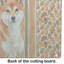 Planche à découper en verre rouge Shiba Inu Heirloom